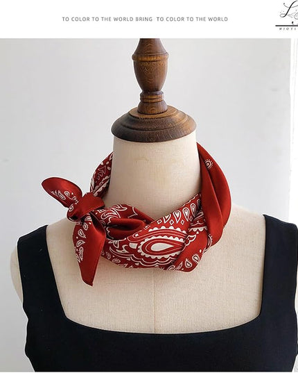 Satin Bandanas Head Scarf For Women Hair Scarves Accessories Lightweight Fashion Wrap Neck Silk Sleeping Headscarf