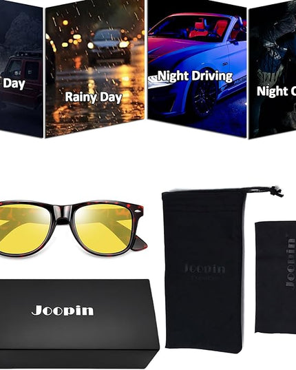 Joopin Square Sunglasses Polarized UV Protection Trendy Designer Sun Glasses Men Women