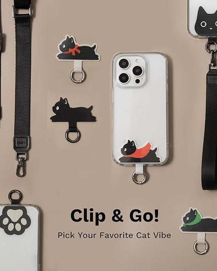Anti-Theft Phone Strap, Adjustable Crossbody & Wrist Lanyard, Universal Tether Tab (2-Pack) for Secure Hands