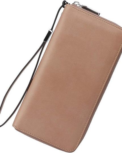 Lavemi Small Compact Women Wallet RFID Blocking Genuine Leather Bifold Purse with ID Windows