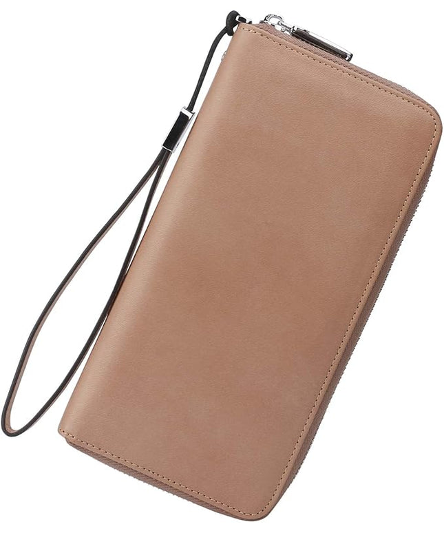 Lavemi Small Compact Women Wallet RFID Blocking Genuine Leather Bifold Purse with ID Windows