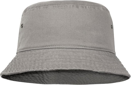 Falari Men Women Unisex Cotton Bucket Hat 100% Cotton Packable for Travel Fishing Hunting Summer Camp