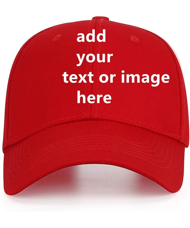 Custom Baseball Cap with Your Text for Men Women,Personalized Adjustable Trucker Caps Casual Sun Peak Hat for Gifts