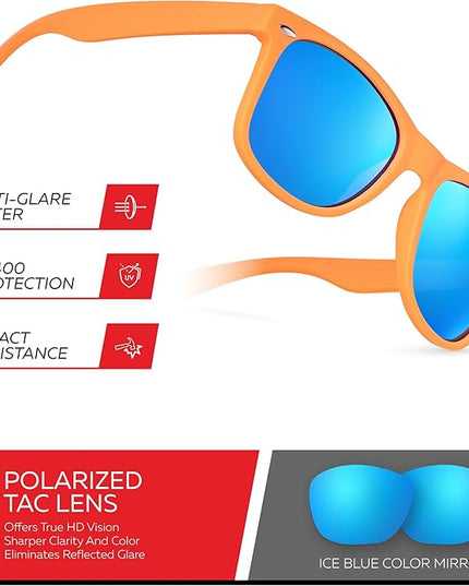 Retro Rewind Polarized Sunglasses for Men and Women - UV Protection Classic Sun Glasses