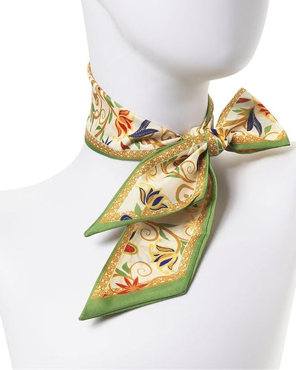 4 Pack Purse Scarf Handbags Skinny Twill Hair Scarves Narrow Neck Scarf Band Women Fashion Accessories Bag Charms