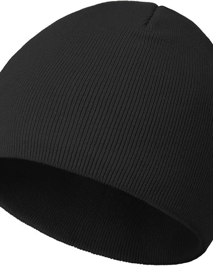 choshion 100% Cotton Beanie Hat, Cuffless Beanies Warm Knit Winter Skull Cap, Unisex Soft Fisherman Hats for Women Men