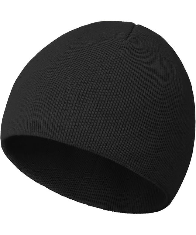 choshion 100% Cotton Beanie Hat, Cuffless Beanies Warm Knit Winter Skull Cap, Unisex Soft Fisherman Hats for Women Men