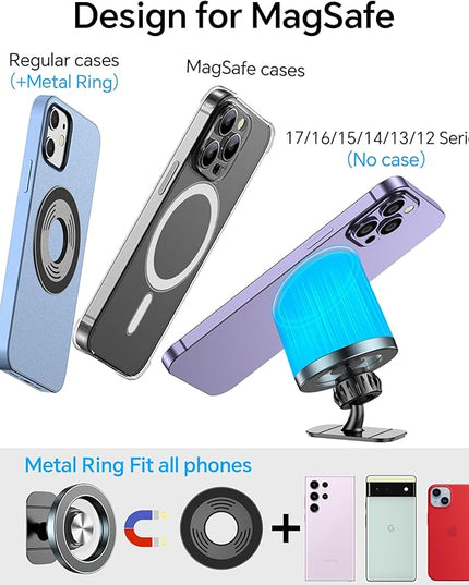 Kaistyle for Magsafe Car Mount【20 Strong Magnets】Magnetic Phone Holder for Car Phone Holder Mount Dash Mounted Holders Cell Phone Holders for Your Car Accessories for Women Men for iPhone 17 16 15 14