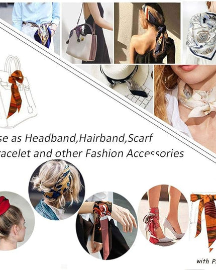 kcctoo 2/6/10Pack Scarf Bags for Women Handbag Scarfs Band Hair Neck Scarves Fashion Gifts