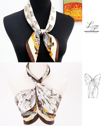 Satin Bandanas Head Scarf For Women Hair Scarves Accessories Lightweight Fashion Wrap Neck Silk Sleeping Headscarf
