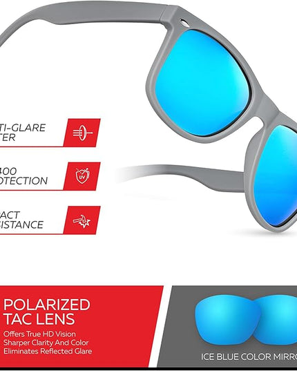 Retro Rewind Polarized Sunglasses for Men and Women - UV Protection Classic Sun Glasses