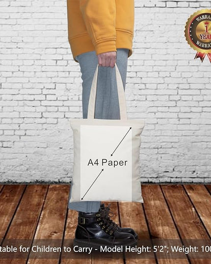 TOPDesign 30-Pack Economical 11.8"x13" Cotton Tote Bags, Lightweight Small Reusable Grocery Shopping Cloth Bags, Suitable for DIY, Advertising, Promotion, Gift, Activity