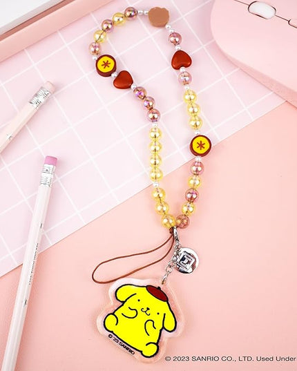 iFace Hello Kitty and Friends Beaded Wristlet Universal Phone Charm Strap - Cute Wrist Chain Lanyard Aesthetic Decor Strap for Cell Phone Camera Keys AirPods Keychains