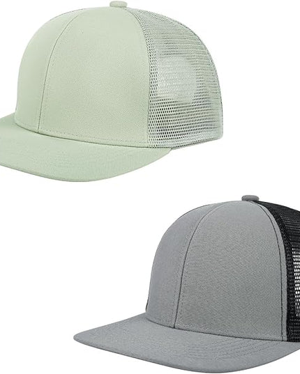 NTLWKR Trucker Hat Mesh Baseball Cap,Adjustable Snapback Outdoor Sports Caps for Men and Women,Breathable Dad Hats