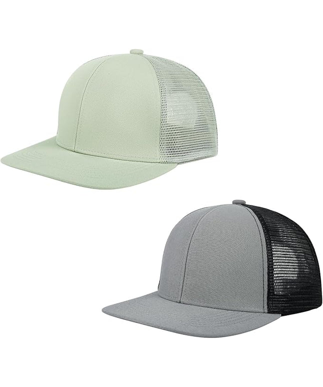 NTLWKR Trucker Hat Mesh Baseball Cap,Adjustable Snapback Outdoor Sports Caps for Men and Women,Breathable Dad Hats