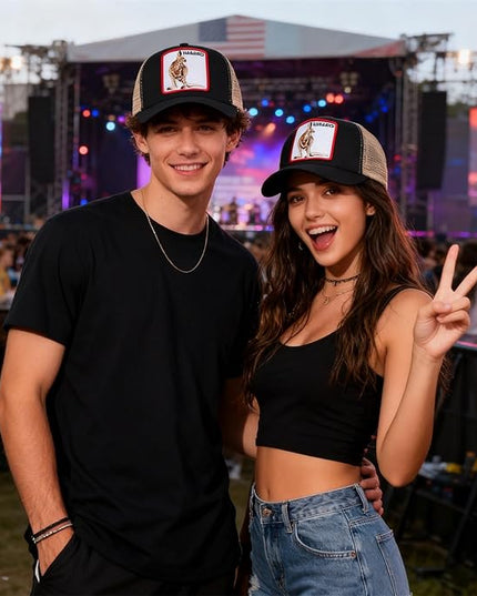 Classic Unisex Various Animal Series Embroidery Farm Adjustable Mesh Snapback Trucker Hat