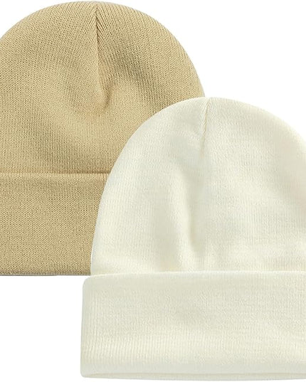 ZOORON 1&2 Pack Beanie for Men Women Slouchy Beanie Hats Winter Knit Caps Soft Ski Hat Unisex