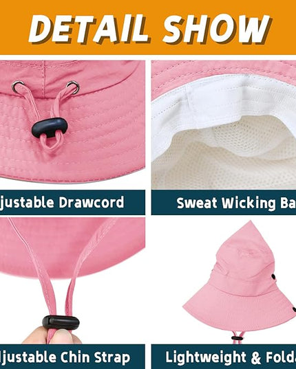 Sun Hats for Men Women Fishing Hat UPF 50+ Quick Dry Foldable Bucket Hat Adjustable Safari Hat for Beach Hiking