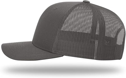 Richardson 112 Trucker Hat - Premium Adjustable Snapback Hat - Structured Six Panel Richardson Blank Caps