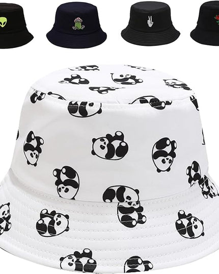 Cotton Bucket Hat for Women Men Summer Travel Sun Beach Bucket Cap, Unisex Outdoor Fisherman Hat