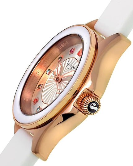 Steinhausen Arbon Collection Stainless Steel Silicone Interchangable Band Women's Watch