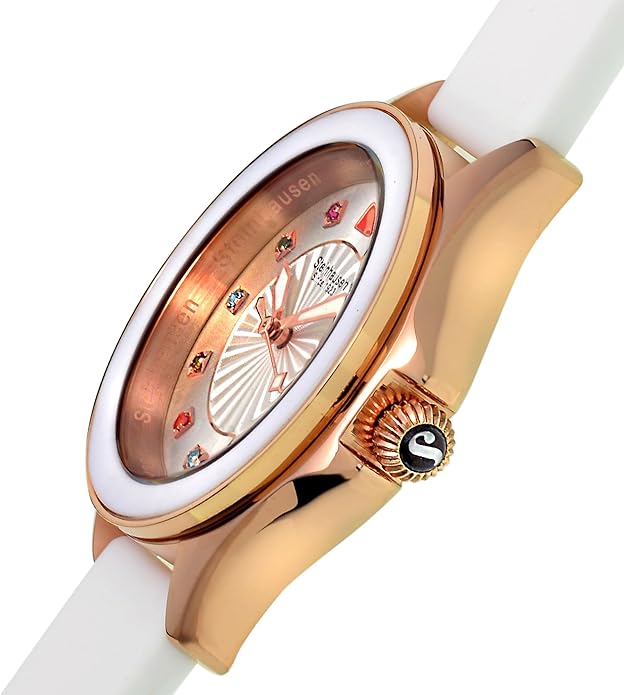 Steinhausen Arbon Collection Stainless Steel Silicone Interchangable Band Women's Watch
