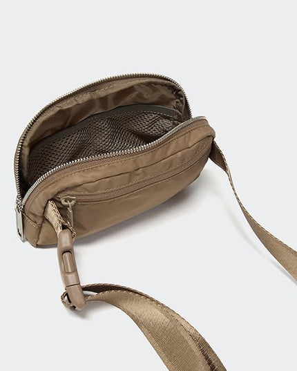 Pander Everywhere Belt Bag for Women, Fashion Waist Packs, Crossbody Bags with Adjustable Strap (Gray Brown)