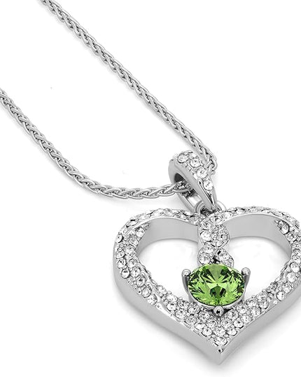 TRYNDI Birthstone Necklace for Women - Infinity 12 Months Birthstone Necklace, Christmas Gifts for Wife, Daughter, Girlfriend, Mom - Mother’s Day, Valentine’s, Anniversary, Birthday Gift for Her