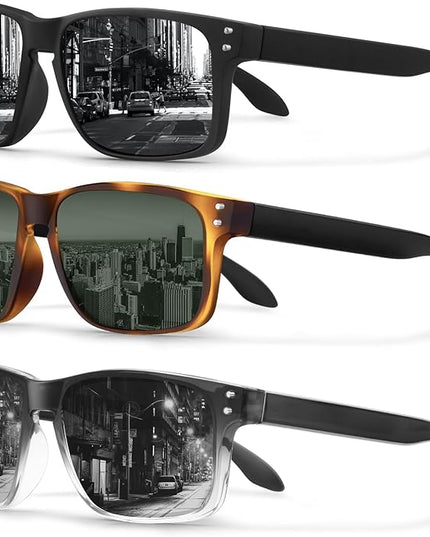 KUGUAOK Polarized Square Sunglasses For Men and Women Matte Finish Sun Glasses UV Protection Glasses