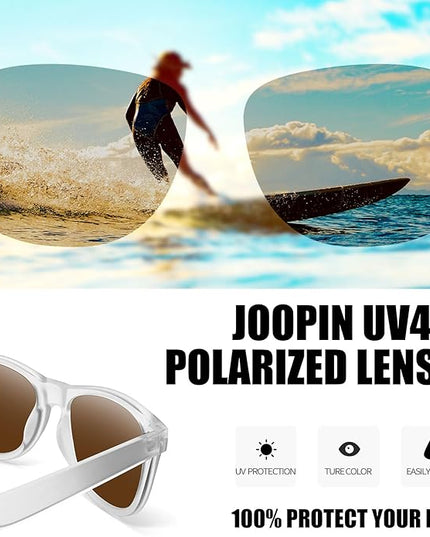 Joopin Square Sunglasses Polarized UV Protection Trendy Designer Sun Glasses Men Women