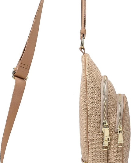 INICAT Faux Straw Crossbody Bags Beach Gifts Valentines Day Her Cruise Ship Essentials Women Summer Small Sling Purses