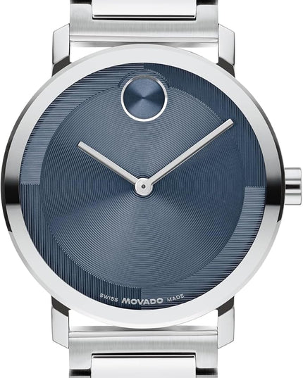Movado Bold Evolution 2.0 Men's Watch - Swiss Quartz Movement, Stainless Steel Mesh Bracelet - 3 ATM Water Resistance - Luxury Fashion Timepiece for Him - 40mm