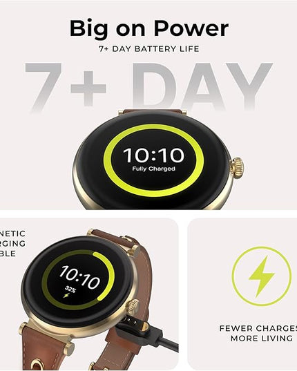 iTouch Bloom Smartwatch – 1.32” AMOLED Display, Bluetooth Calling, 60+ Sports Modes, Heart Rate, SPO₂, Sleep & Stress Monitor, IP68 Waterproof – Android & iOS