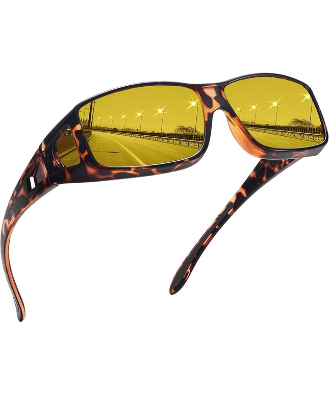 MEETSUN Fit Over Glasses Sunglasses for Men Women,Wrap Around Sunglasses Polarized UV400 Protection