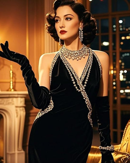 THARAHT Women Long Gloves with Satin Elbow Length for 1920s Opera Tea Party Costumes Bridal Evening Dress