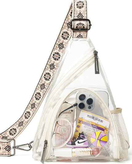 7L Sling Bag For Women Men Backpack Fanny Pack Crossbody Chest Travel Shoulder Belt Bags Purse Handbag PU Leather