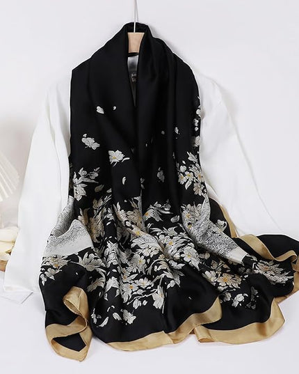 Silk Scarf Mulberry Silk Fashion Scarves Long Lightweight Shawl Wrap …