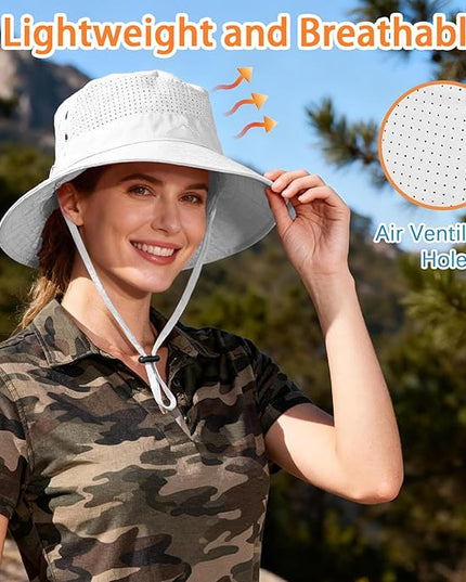 Cooling Sun Bucket Hat for Men Women Fishing Beach Safari Hats for Golf Hiking Hunting Outdoor UPF 50+