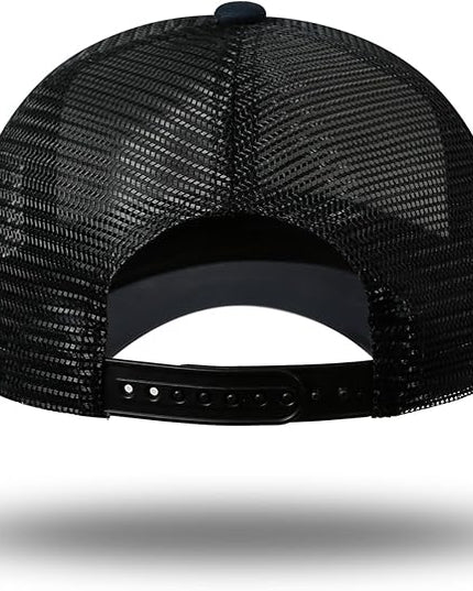 American Flag Trucker Hat - Snapback Hat, Baseball Cap for Men Women - Breathable Mesh Side, Adjustable Fit - for Casual Wear