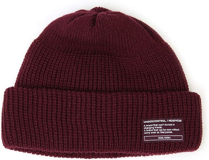 UNDERCONTROL Winter Trawler Fisherman Beanie Men Women Unisex Stylish Plain Docker Skull Hat Roll up Watch Cap Color Pack