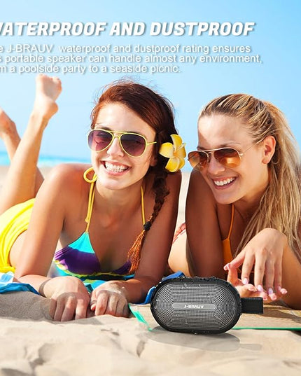 Portable Mini Bike Bluetooth Speaker,IP67 Waterproof Wireless with Adjustable Strap and Hook, Loud Clear Sound 10Hours Playtime, Home/Party/Outdoor/Beach/Shower (MINI Speaker)
