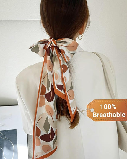 Dailyacc Hair Scarf for Women Fashion Silky Satin Headscarf Wrap Breathable Lightweight Neck Scarves For Handbag