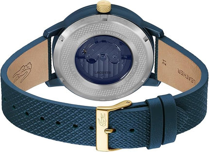 Lacoste.12.12 Men's Automatic Watch - Sporty Leather Strap - Water Resistant up to 5ATM/50 Meters - Self-Winding - Premium Fashion Timepiece - Gift for Him - 44mm
