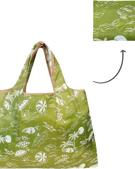 allydrew Large Foldable Tote Nylon Reusable Grocery Bags
