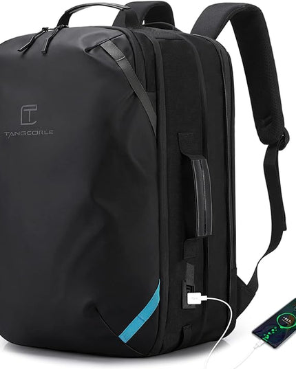 Travel Carry on Backpack, Extra Large Expandable 45L Backpack for Flight approved, 17.3" Laptop with USB Charging Port Backpacks, Water Resistant Computer Business Backpack for Men & Women