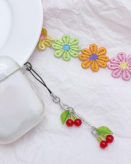 Fashion Beaded Phone Charm Straps Car Keys Hanging Pendants Y2K Bag Decoration Lanyard Purse Accessories Bag Pendant Charm Decoration