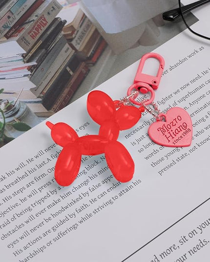 Balloon Dog Keychain Cute Bag Charm Handbag Purse Key Accessories