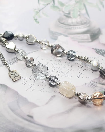 Beaded Camera Wrist Strap, Cute Phone Charms Strap, Pearl Bracelet Wrist Strap, Phone Keychain Decoration for Wallet