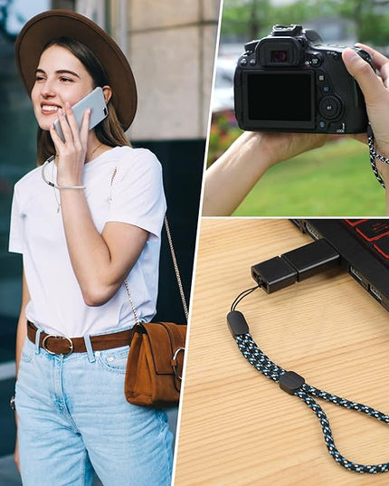 Hand Wrist Strap Lanyard, Adjustable Nylon Colorful for Mobile Phone, Camara, USB Flash Drive, ID Name Tag Badge