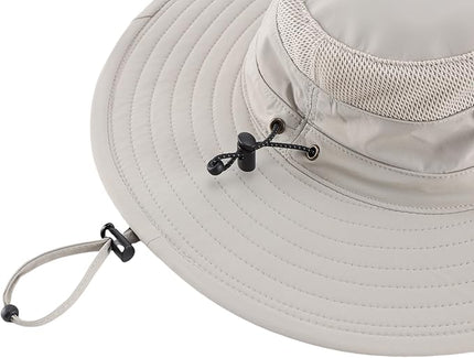Connectyle Sun Hat for Men Women Breathable UPF 50+ Safari Hat for Fishing Hiking Gardening Adjustable Wide Brim Bucket Hats
